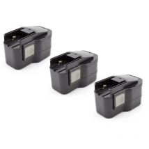 3x NiMH batterie 1500mAh (12V) pour outil électrique outil Powertools Tools aeg bdse 12T, best 12BBPB, best 12X, BS2E 12T, SB2E 12, WBE2E 12 - Vhbw