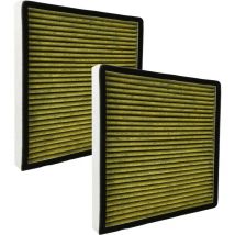 Vhbw - 2x 4-in-1 Filter kompatibel mit Boneco AH300 Luftreiniger - Mit Aktivkohle, Partikelfilterschicht und biofunktionaler Beschichtung