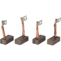 4x balais de charbon 25,3 x 13 x 8,9 mm compatible avec Atlet véhicule utilitaire - Vhbw
