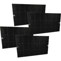 vhbw 4x Filtres à charbon actif compatible avec Frigidaire FKS63R, FKS63W, FKS63Z hotte aspirante