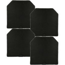 vhbw 4x Filtres à charbon actif compatible avec Miele DA 447-4, DA 447, DA 249-4, DA 249-2, DA 446-4, DA 446 hotte aspirante - 24,5 x 24,5 x 2 cm