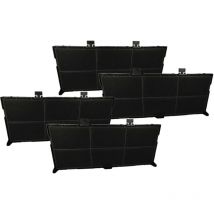 4x Filtres à charbon actif compatible avec Siemens LI67SA670/05, LI67SA670/04, LI67SA670/06, LI69SA670, LI67SA671, LI69SA673 hotte aspirante - Vhbw