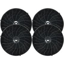 4x Filtres à charbon actif compatible avec Whirlpool akr 565 g bl, akr 504 uk ix, akr 504 ix, akr 473 ix, akr 039 g uk bl hotte aspirante - Vhbw