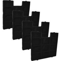 4x Filtres à charbon actif remplacement pour domatix kcc 705 pour hotte aspirante - Vhbw