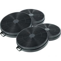 4x Filtres à charbon actif compatible avec Tecnic lc 1TIE 1GB/ 08, lc 1TIE 1GB/ 09, lc 2TIE 1GB, lc 2TIE 1GB/ 01 hotte de cuisine - Vhbw