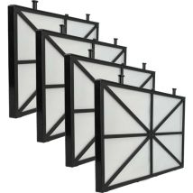 Vhbw - 4x Filtro compatibile con Dolphin Zenit 30, 20, 15, 10 aspiratore, robot per piscine - filtro a maglie fini, 26,5 x 15,8 x 1,1 cm