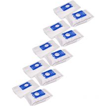 50x Sacs compatible avec aeg aec Serie Clario, aeo 5400 - 5499 Essensio aspirateur - microfibres non tissées, 28cm x 17,5cm, blanc / bleu - Vhbw