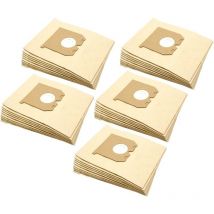 50x Sacs compatible avec AEG/Electrolux Z1870, Z1870 Classic, Z1870 Lite aspirateur - papier, 24cm x 18cm, couleur sable - Vhbw