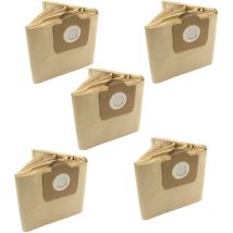 50x sacs compatible avec Bestron Hobbyvac 1000 aspirateur - papier, couleur sable - Vhbw