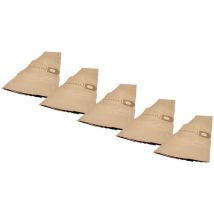 50x Sacs compatible avec Lorito Compacto 9, Compacto 6, GS20, Base 101 (200) aspirateur - papier, 95,5cm x 17cm couleur sable - Vhbw