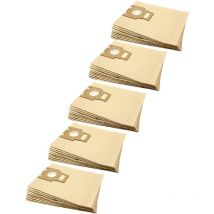 50x Sacs compatible avec Miele Revolution 500, 700, 2000 aspirateur - papier, 28,5cm x 22cm, couleur sable - Vhbw