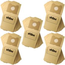 50x Sacs compatible avec Philips hr 6841, 6843, 6842 Triathlon, 6845 Triathlon aspirateur - papier, 30cm x 20cm, couleur sable - Vhbw
