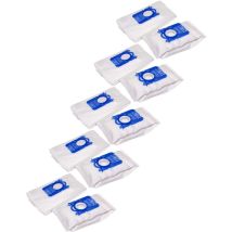 50x Sacs compatible avec Philips Transparent Bonny Blue, Wild Lime aspirateur - microfibres non tissées, 28cm x 17,5cm, blanc / bleu - Vhbw
