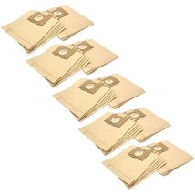 50x Sacs compatible avec Progress pc 6000 - 6099 Salomon aspirateur - papier, 26cm x 22cm, couleur sable - Vhbw