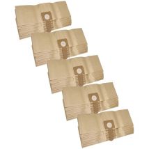 50x sacs compatible avec Soteco Dakota 115 aspirateur - papier, couleur sable - Vhbw