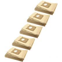 50x Sacs aspirateur compatible avec Tornado to 6512 Calypso, to 6513 Calypso, to 6514 Calypso, to 6515 Calypso, to 6516 Calypso - marron - Vhbw