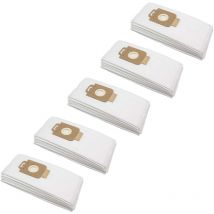50x Sacs compatible avec Variant el 03 Cap aspirateur - microfibre non tissée, 30,5cm x 16cm blanc - Vhbw