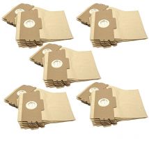 50x Vacuum Cleaner Bag compatible with AEG/Electrolux Vampyr 601, 602, 603, 604, 6009 Vacuum Cleaner - Paper, 12/15, 27 cm x 27 cm, Sand-Coloured