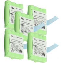 5x Batterie compatible avec Switel WTF735, WTF732 radio talkie-walkie (700mAh, 4,8V, NiMH) - Vhbw