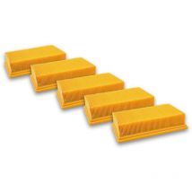 5x Filtres à lamelles aspirateurs, compatible avec Hilti vc 20 u, vc 40 u, vc 40 um, vc 20 um - Vhbw