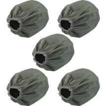 5x Filtres textiles remplacement pour Bosch 2609256F41 pour aspirateur industriel sec et humide - Sac filtrant, lavable gris - Vhbw