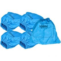5x filtro in tessuto compatibile con Rowenta Collecto rb 800, rb 839, rb 850 aspirapolvere, aspiratore a secco/umido, lavabile blu - Vhbw