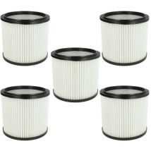 5x Replacement Filter compatible with Rowenta Collecto rb 700, rb 61, rb 70, rb 57, rb 60, rb 54, rb 56 Vacuum Cleaner - Cartridge Filter - Vhbw