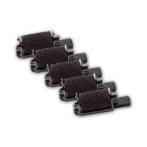 Vhbw - 5x Rouleaux d'encre noir compatible avec Casio sr 110 calculatrice de poche, caisse enregistreuse