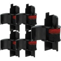 Vhbw - 5x Rouleaux d'encre noir compatible avec Casio hr FR120S, FR120 calculatrice imprimante, caisse enregistreuse