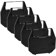 vhbw 5x Ruban encreur compatible avec Citizen 270, 80 imprimante matricielle ou de reçus - noir