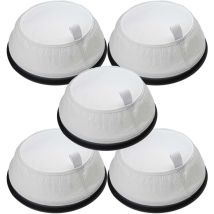 Vhbw - 5x Sack Filter compatible with Nilfisk VP300 r, VP300 Hepa EU2 Dry Vacuum Cleaner, Vacuum Cleaner - Spare Filter, Black White
