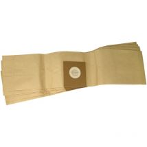 5x Sacs compatible avec Fimap 68W1004, fa, Nano aspirateur - papier filtre, 63cm x 15cm marron - Vhbw