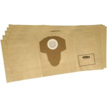 vhbw 5x Sacs compatible avec Parkside PWD 12 A1, PNTS 1300 F5, PWD 20 B2, PWD 12 B1 aspirateur - papier, 58,5cm x 25,4cm marron