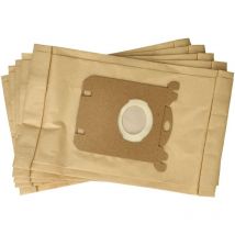 5x Sacs compatible avec Privileg 101.313, 101.352, 186.521, 258.921 aspirateur - papier, 25,8cm x 16,2cm, couleur sable - Vhbw
