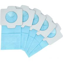 Vhbw - 5x Sacs remplacement pour Makita 194565-3, 194566-1, A-48511 pour aspirateur - papier, 11,8cm x 6cm bleu clair