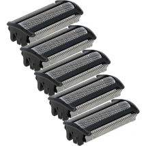 5x Têtes de rasoir de remplacement compatible avec Philips BodyGroom S5000 BG50xx rasoir électrique, noir / argenté - Vhbw