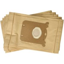 vhbw 5x Vacuum Cleaner Bag compatible with Philips Expression FC 8200...8219 Vacuum Cleaner, paper, 25.8 cm x 16.2 cm, Sand-Coloured