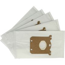 5x Vacuum Cleaner Bag compatible with Tornado Perfecto TO7010 - TO7035 Vacuum Cleaner, Microfleece, 29 cm x 16 cm, White - Vhbw