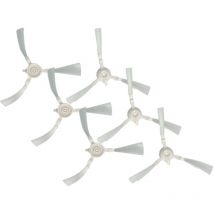 6x Brosses compatible avec Tefal Explorer 45 RG8275WH, RG8227WH aspirateur robot - 6x brosse latérale, set de rouleaux - Vhbw