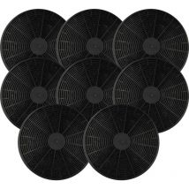 8x Filtres à charbon actif compatible avec Akpo WK-4 Rustica Eco 60, WK-4 Feniks Eco 60, WK-4 Klassisch Eco hotte aspirante - 17,5 cm - Vhbw