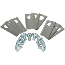 Vhbw - 9x Lames compatible avec Scheppach RLM500, MR1000 tondeuse - Lames de rechange, argenté, acier inoxydable
