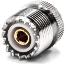 Vhbw - Adaptateur mcx (m) vers prise uhf PL-259 (f) pour appareil lan, antenne WiFi, scanner et émetteur-récepteur radio - Coupleur coaxial hf