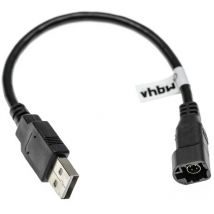 Adaptateur pour autoradio compatible avec vw Jetta 6 (2010+), New Beetle (2005+) autos, véhicules - 4 broches avec prise usb - Vhbw