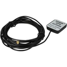 Antenne gps compatible avec Garmin Nüvi 300, NüVI-310, NavTalk mgps, MK-76 système de navigation avec connexion mcx - Pied magnétique, 5 m, noir
