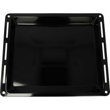 Backblech kompatibel mit Privileg pcci 5-Serie, pcci 5xxxxx Backofen - 44,5 x 37,5 x 5 cm, Antihaftbeschichtet, Emailliert, Schwarz - Vhbw