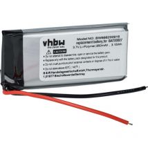 Vhbw - 1x Batterie compatible avec Cardo SRPT0102, Packtalk Duo, Scala Rider Packtalk casque audio, écouteurs sans fil (850mAh, 3,7V, Li-polymère)
