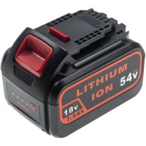 Batterie compatible avec DeWalt DCD785C2, DCD785L2, DCD790, DCD790D2, DCD795 outil électrique (7500 mAh, Li-ion, 18 v / 54 v) - Vhbw