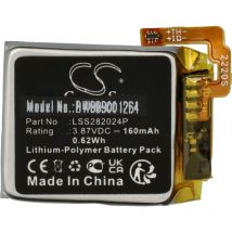 Batterie compatible avec Fitbit Versa 4, Sense 2 smartwatch montre connectée bracelet fitness (160mAh, 3,87V, Li-polymère) - Vhbw