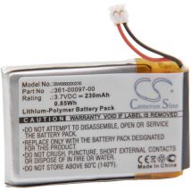 1x Batterie compatible avec Garmin Approach S60, S62 smartwatch montre connectée bracelet fitness (230mAh, 3,7V, Li-polymère) - Vhbw