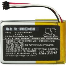Vhbw - Batterie compatible avec Garmin Delta se Dog Training Collar Receiver, Sport Receiver collier de dressage de chien (450mAh, 3,7V, Li-polymère)